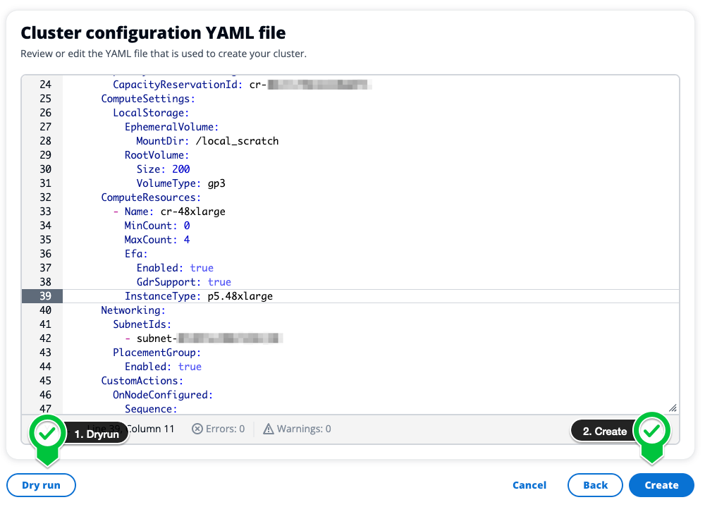 Create Cluster